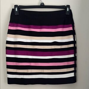 White House Black Market Multicolor Striped Pencil Skirt